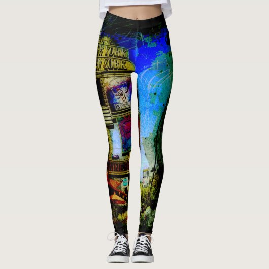 Las Vegas Street Scene Leggings (Vorderseite)