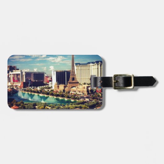 Las Vegas-Streifen-Ansicht Gepäckanhänger (Vorderseite horizontal)