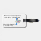 Las Vegas-Streifen Gepäckanhänger (Rückseite horizontal)