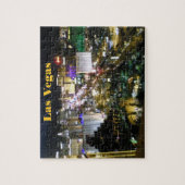 Las Vegas-Streifen-Luftaufnahme-Nacht Puzzle (Vertikal)