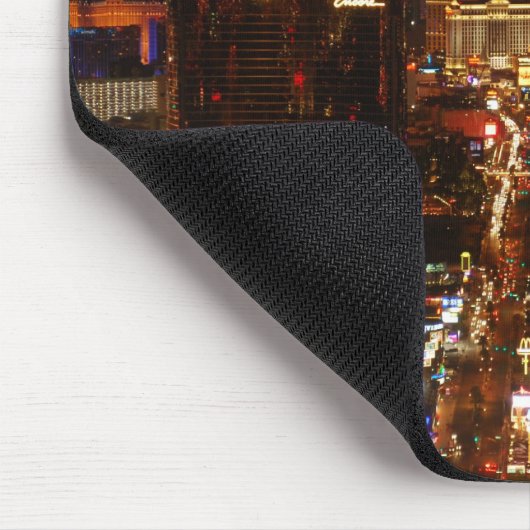 Las Vegas-Streifen nachts Mousepad (Ecke)