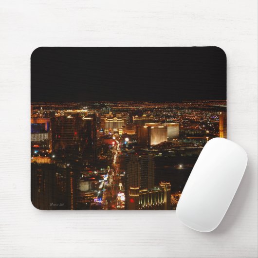 Las Vegas-Streifen nachts Mousepad (Mit Mouse)