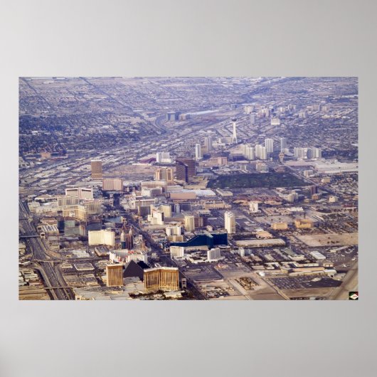 Las Vegas Strip Aerial 2007 Foto Poster (Vorne)