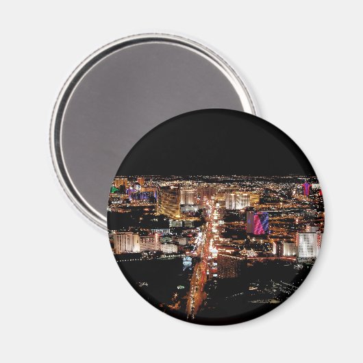 Las Vegas Strip Aerial View Magnet (Vorderseite/Rückseite)