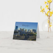 Las Vegas Strip Ahead Denken Sie an Ihre Karte (Gelbe Blume)