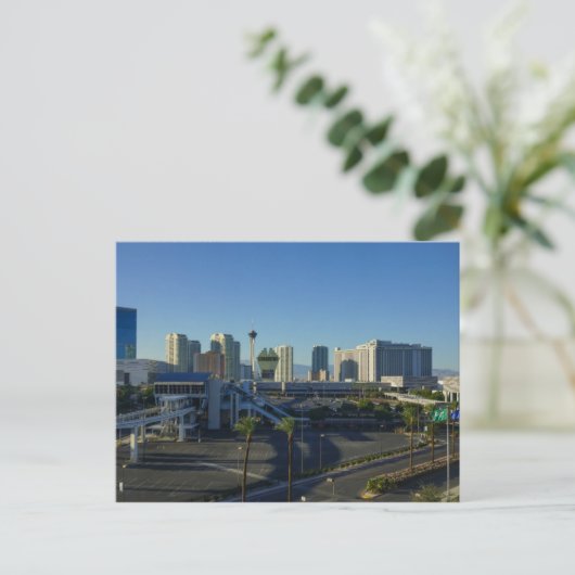 Las Vegas Strip Ahead Postkarte (Stehend Vorderseite)
