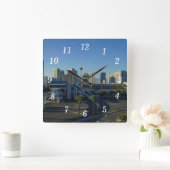 Las Vegas Strip Ahead Wall Clock Quadratische Wanduhr (Zuhause)