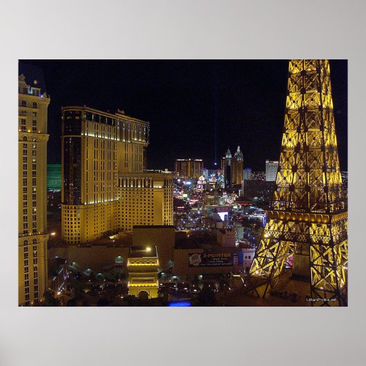 Las Vegas Strip & Aladdin Poster Print (Vorne)