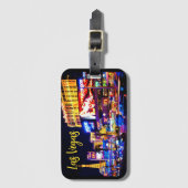 Las Vegas Strip bei Nacht Gepäckabschnitt Gepäckanhänger (Vorderseite Vertikal)