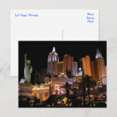 Las Vegas Strip Casinos, Nevada Postkarte (Vorne/Hinten)