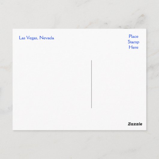 Las Vegas Strip Casinos, Nevada Postkarte (Rückseite)