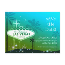 Las Vegas Strip Chic Wedding Save the Date
