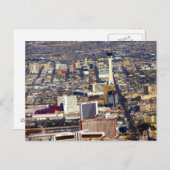 Las Vegas Strip & Downtown Luftbild Postkarte (Vorne/Hinten)