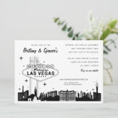Las Vegas Strip | Las Vegas Wedding Einladung (Stehend Vorderseite)