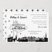 Las Vegas Strip | Las Vegas Wedding Einladung (Vorne/Hinten)