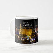 Las Vegas Strip, Luftsicht auf Nachtlicht Kaffeetasse (Vorderseite Links)
