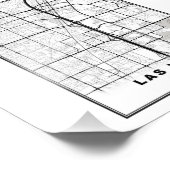 Las Vegas Strip Map Fotodruck (Ecke)