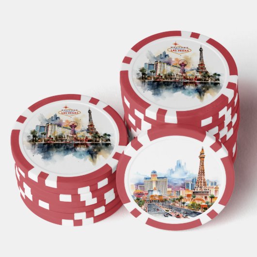 Las Vegas Strip Pokerchips (Stapel)