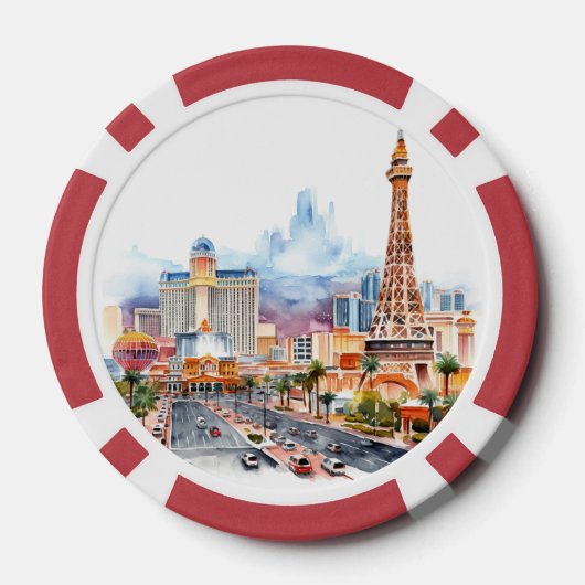 Las Vegas Strip Pokerchips (Rückseite)