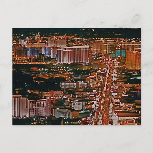 Las Vegas Strip Post Card Postkarte (Vorderseite)
