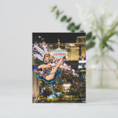 Las Vegas Strip, Showgirl und Welcome Sign Postkarte (Stehend Vorderseite)