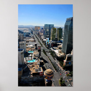 Las Vegas Strip Skyline Cityscape USA Poster
