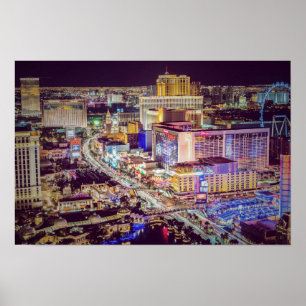 Las Vegas Strip stilisiert Poster