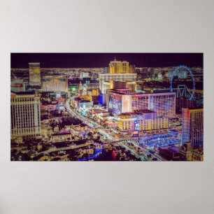Las Vegas strip stylisiert Poster