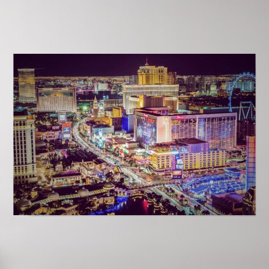 Las Vegas strip stylisiert Poster (Vorne)