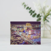 Las Vegas strip stylisiert Postkarte (Stehend Vorderseite)