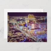Las Vegas strip stylisiert Postkarte (Vorne/Hinten)