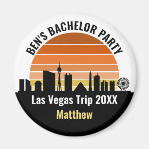 Las Vegas Strip Sunset Custom Vacation Magnet
