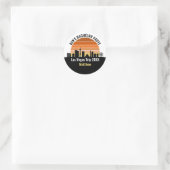 Las Vegas Strip Sunset Custom Vacation Runder Aufkleber (Tasche)