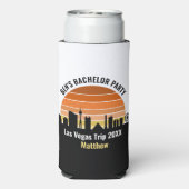 Las Vegas Strip Sunset Custom Vacation Selters Dosenkühler (Seltzer Rückseite)