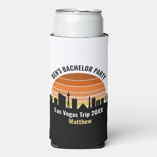 Las Vegas Strip Sunset Custom Vacation Selters Dosenkühler (Seltzer Vorderseite)