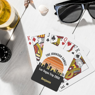Las Vegas Strip Sunset Custom Vacation Spielkarten