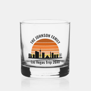 Las Vegas Strip Sunset Custom Vacation Whiskyglas
