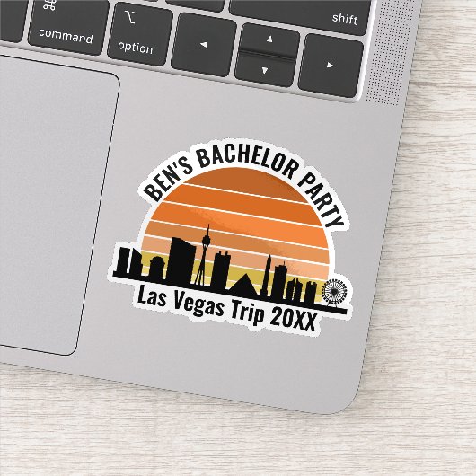 Las Vegas Strip Sunset Custom Vacop Notebook Aufkleber (Detail)