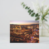 Las Vegas Strip Sunset Postkarte (Stehend Vorderseite)
