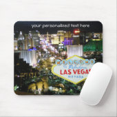 Las Vegas Strip und Begrüßungszeichen Mousepad (Mit Mouse)