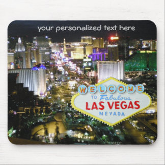 Las Vegas Strip und Begrüßungszeichen Mousepad