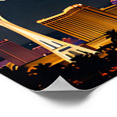 Las Vegas Strip und Neonlichter Poster (Ecke)