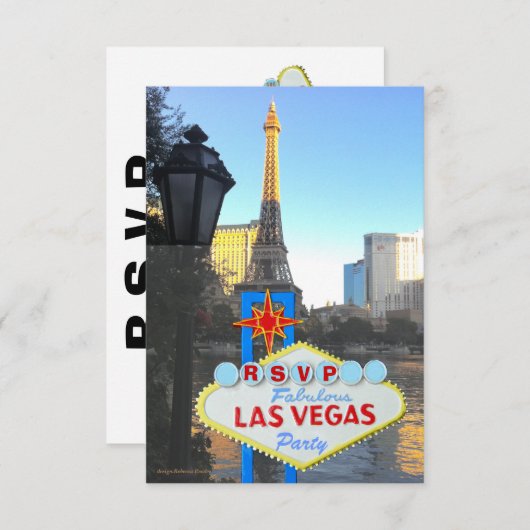 Las Vegas Strip View UAWG RSVP Karte (Vorne/Hinten)