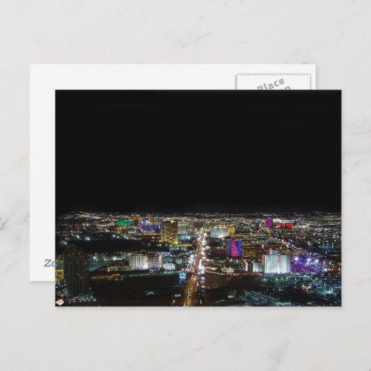 Las Vegas Strip Wide Angle View Postkarten (Vorne/Hinten)