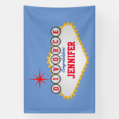Las Vegas style Scheidung Party Banner (Vertikal)