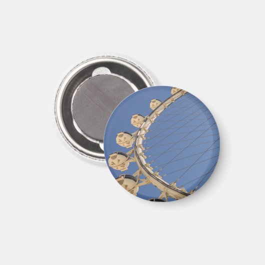 Las Vegas Style Stone Square Magnet (Vorderseite/Rückseite)