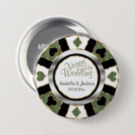 Las Vegas Style Wedding - Green Button<br><div class="desc">Button Pins. Las Vegas Style Wedding in soft olive with gold and silver accents Poker Chip Design. ⭐ This Product is 100% Customizable. ****Click on CUSTOMIZE BUTTON to add, delete, move, resize, change around, rotate usw.Ja, ja. 99 Prozent von my designs in my store are done in layers. This makes...</div>