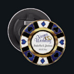 Las Vegas Styled Wedding - Gold, White & Blue Flaschenöffner<br><div class="desc">Flaschenöffner. Persönliche Hochzeit im Las Vegas Stil - Gold, Blau und Weiß. ✔ Hinweis: Nicht alle Vorlagenbereiche müssen geändert werden. 📌 Wenn Sie weitere Anpassungen benötigen, klicken Sie bitte auf den Button "Weitere Anpassungen vornehmen" oder "Design anpassen oder bearbeiten" und verwenden Sie unser Designwerkzeug, um die Größe, den Rotation, die...</div>