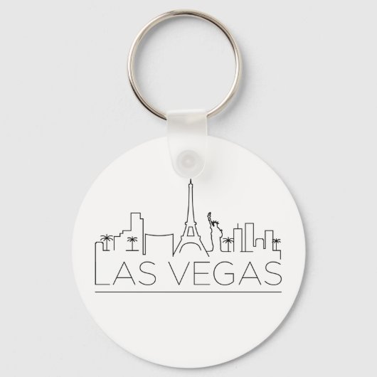 Las Vegas Stylized Skyline Schlüsselanhänger (Vorderseite)