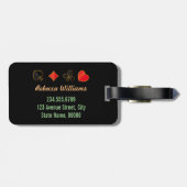 Las Vegas Sunset mit Travel Custom Info Gepäckanhänger (Rückseite horizontal)